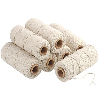 China 100% natural cheap multi color macrame gift cotton rope 5 mm for sale