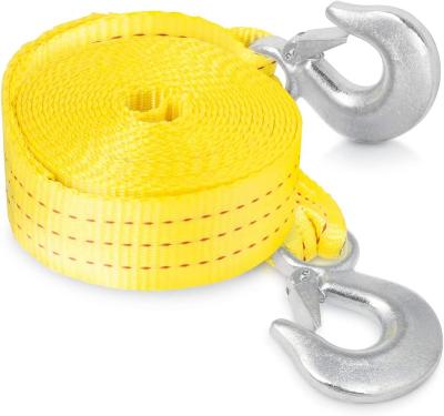 China Sturdy Heavy Duty Tow Strap With Hooks Truck Recovery Strap And ATV Tow Strap for sale