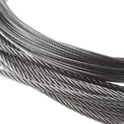 China Sturdy Stainless Steel Wire Rope With Cover Braided Wire Rope Plastic Drop Wire Rope for sale