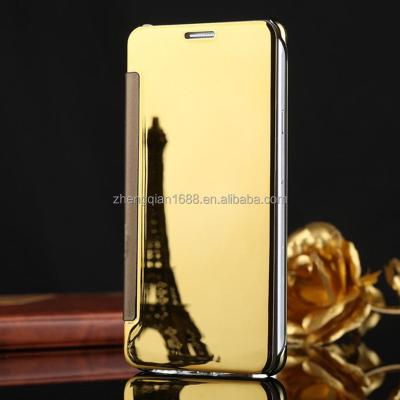 China Shockproof Luxury Mirror Phone Case Clear View Flip Cover For Iphone X 6 7 8 Plus Original Smart Dormancy Leather Cover Protective for sale