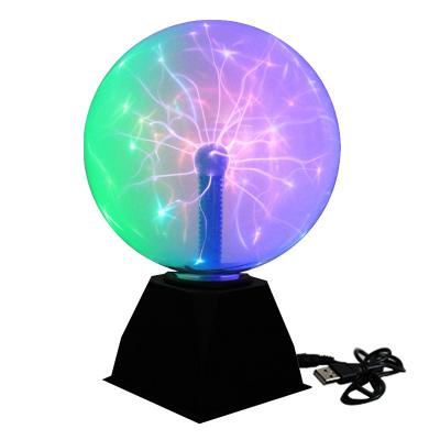 China Brighten up your desk and night Hot selling 5/6/8inch 220V Magic Plasma Ball Table Night Light Touch Sensitive Sphere Lamp for sale