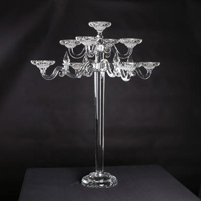 China Wedding Grand Crystal Candelabra Centerpieces Wholesale (BS-CH052) from 9am Weddings for sale