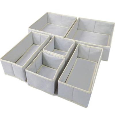 China Viable Nonwovens Storage Organization Drawer Desk Dividers for Bathroom Bedroom Clothes Toys for sale