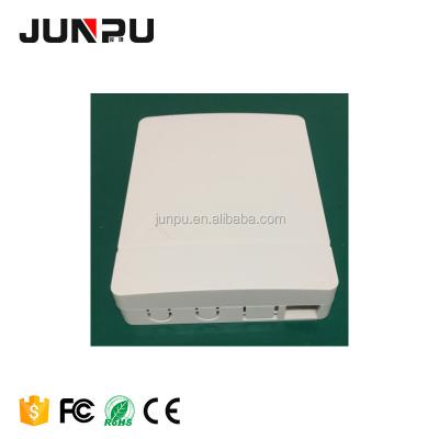 China FTTH FTTB FTTX Network Junpu 2 Port Wall Mounting Fiber Optic Terminal Ftth Box for sale