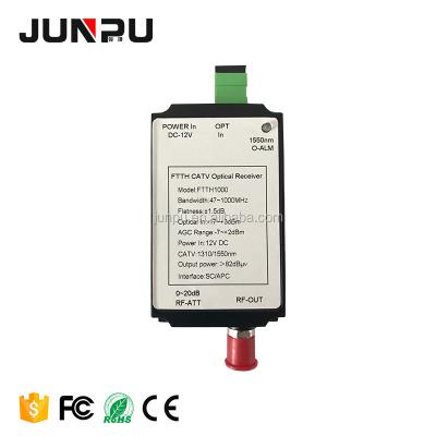 China FTTH FTTB FTTX Network Junpu 2 Outputs Ftth Catv Node Optical Receiver With AGC Function for sale