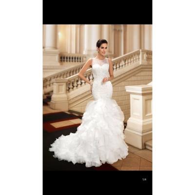 China Breathable XMN Vestido de novia sirena lace wedding dress wedding dress with low price for sale