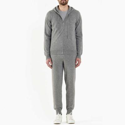 China Anti Shrink Mens Cashmere Tracksuit Men Set Knit Sweatpants for sale