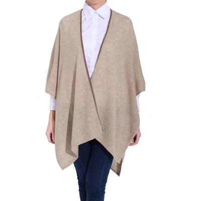 China Contract color anti-pilling cashmere open poncho for home for sale