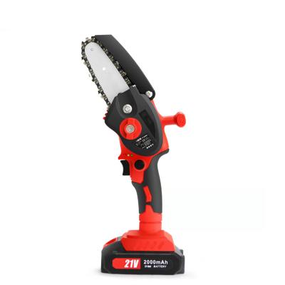 China New cordless big power electric chainsaw woodworking cutting with brushless battery sharpener battery mini 241 electric chainsaw for sale