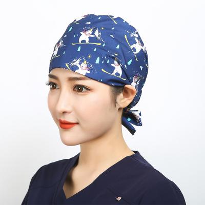 China Unisex Hospital Medical Hat Beauty Pet Shop Spa Hats Scrubs Women Beauty Salon Scrub Covers Women's Operation Room Hats for sale