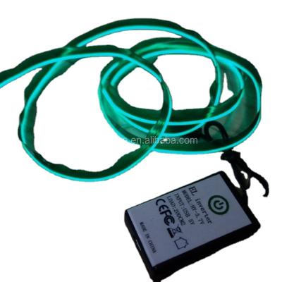 China Can be DC5V USB charging battery inverter 2.2mm welt sewn green single EL THREAD / can sew EL thread / for sale