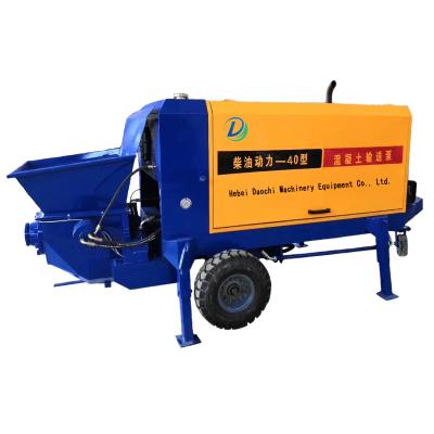 China Mobile Concrete Transport And Pouring Trailer 40m3/h Mounted Price Concrete Pump Machine With Good Quality for sale