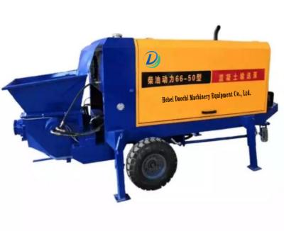 China Concrete Transport And Good Pouring Condition 50m3/h Factory Sales Small Diesel Portable Pumpcrete for sale