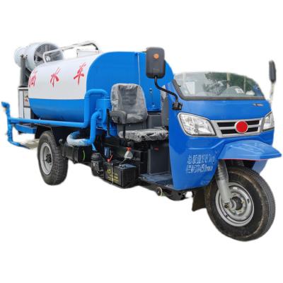 China Construction material stores multifunctional tricycle sprinkler cannon anti-aircraft water spray truck for sale