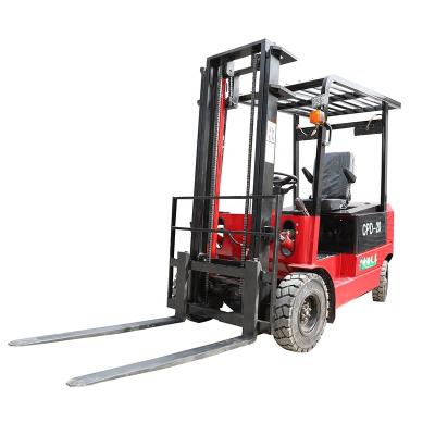 China Hotels New Energy Electric Four Wheel Forklift 2.5 Ton for sale