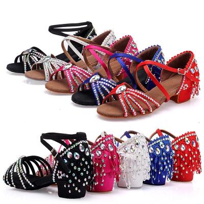 China Salsa Shoes 1621 Women Ballroom Salsa Dance Shoes Girls Kids Latin Dance Shoes for sale