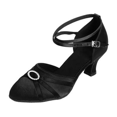 China Fashion\Comfortable Latin Shoes\Black Woman's Goods 516 Dance Heel 5CM/7CM for sale