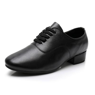 China DY03 Leather Mens Leather Dance Shoes 2.5cm Heel Mens Quality Leather Shoes for sale