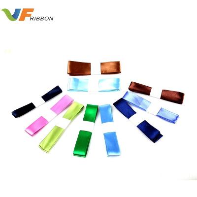 China Durable Single Face Double Face Ribbon Satin Polyester Solid Color For Garment Accessories Gift Wrapping for sale