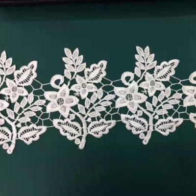 China Sustainable Bridal Lace Off White Chic Lace Trim For Clothing Lace for sale