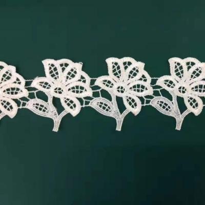 China Sustainable Bridal Lace Off White Chic Lace Trim For Clothing Lace for sale