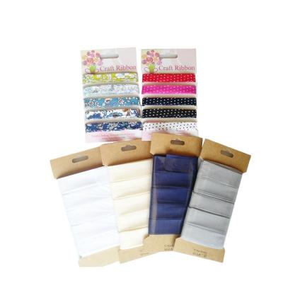 China Viable Wholesale Cotton Bias Binding Tape / Bias Tape Double Ply Ribbon For Gift for sale