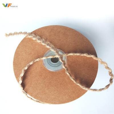 China 2020 Eco-friendly Custom Burlap Nature Ribbon Hot Selling Hessian Ribbon Hessian Ribbon For Decor for sale