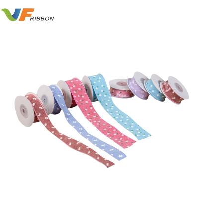 China Urtrasonic Washable Ultrasonic Embossing Ribbon With Flower Pattern for sale