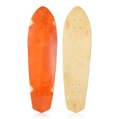 China Cheap Empty Cruiser Skateboard 28inch 7ply Custom Fish Skateboard Deck for sale