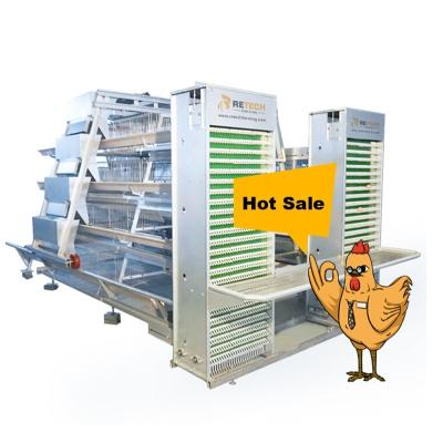 China Antirust Advanced Agricultural Equipment Manufacturers Hot Sale One Type Galvanized Steel Automatic Layer Cages System for sale