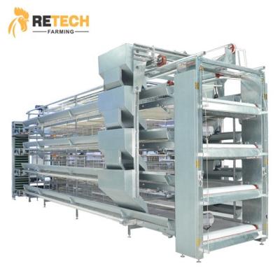 China Fully Automatic Laying Hen Egg Layer Battery H Type Automatic Chicken Cages System for sale