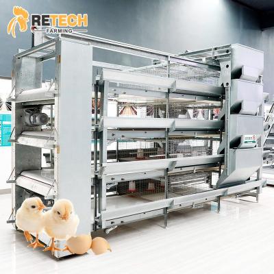 China Automatic Battery Feeding Commercial Chicken 4 Tiers Raising Egg Chicken Poultry Farm Baby Chicks Cage for sale