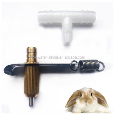 China Water Saving Nipple Drinker Rabbit Rat Waterer Rodent Pet Equipment Feeder And Drinker for sale