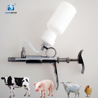 China High Quality Livestock Farming Injection Gun Automatic Vaccine Syringe With Bottle for sale