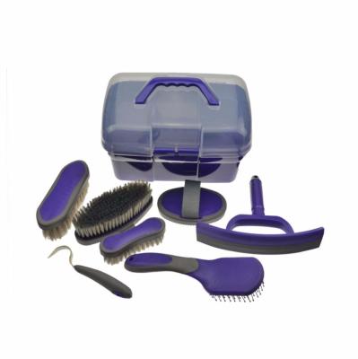 China 2018 Long Lifespan Stainless Steel Grooming Kits Brush Horse Grooming Sets Horse Care Equipment for sale