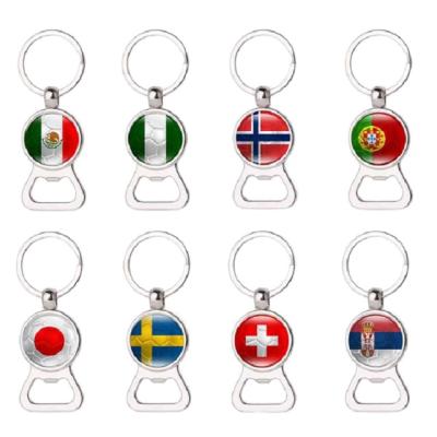 China Promotion Metal Craft Soccer Supporters Key Chain Key Ring Sublimation Keychain for sale