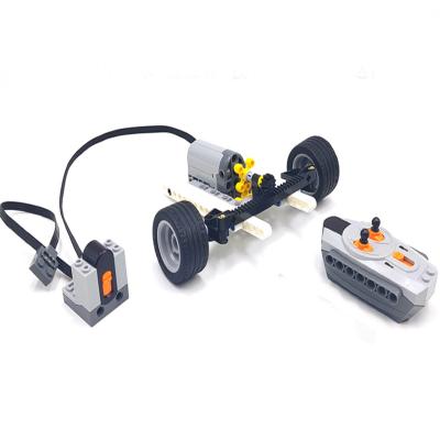 China RC Model 9686 Moc DIY Car Technic Front Suspension Steering System Parts Sets with Electric Power Works Servo Motor Blocks Toys Set for sale