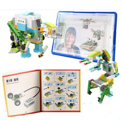 China Toy Wholesale WeDo 2.0 STEM Education Assembly Electronic Robot Toys Children DIY Educational Game 45300 Creative Block With Book Sets for sale