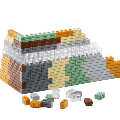 China 100Pcs MOC Building Toy Parts 98283 Building Blocks Thick Wall Figures Brick City Accessories Knocks Stairs Ladders Fence for sale