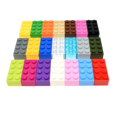 China Building Toy 2x4 High Base Brick For Legoes City 2*4 3001 Education Building Block Plastic Children Toy Lepings Diy Toys Legoes Friends Part for sale