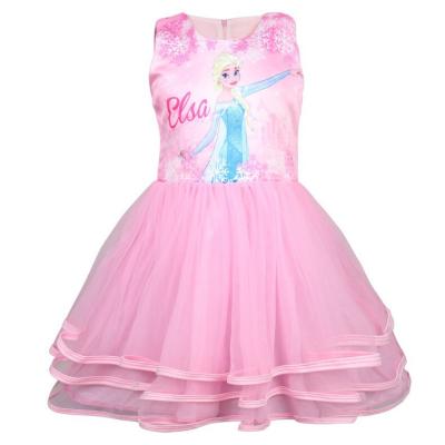 China Washable Princess Costume Toddler Cartoon Baby Sleeveless Dress Dress For Birthday for sale