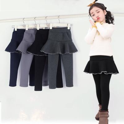 China QUICK DRY Toddler Kids Girls Youth Rabbit Cotton Winter Tight Skirt Pant Gaiters for sale