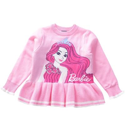 China New Winter Beauty Cartoon Designs Cotton Stylish Kids Woven Long Sleeve Sweater For Girl Kid for sale