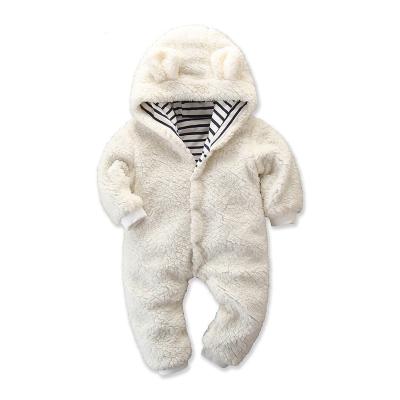 China High Quality Eco-friendly Cute Winter Baby Coat Fuzzy Bear Rompers Breathable Unisex Suppliers for sale