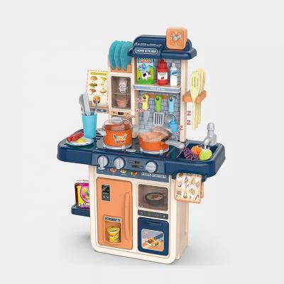 China Plastic Kids Kitchen Set Toy Pretend Play Cooking Game Spray Kids Kitchen Toy for Boys and Girls for sale