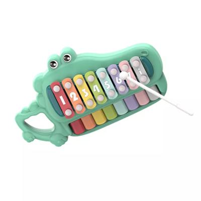 China Promotion Gift Child Toys Crocodile Blow Harp Early Educational Child Learning Multifunctional Music Blow Harp for sale