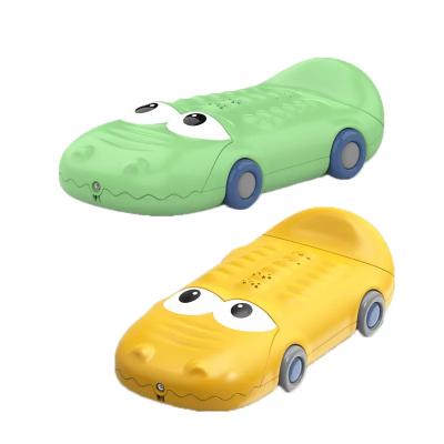 China Children's Learing Toys New Style Simulation Children's Projection Music Mobile Phone Toy Crocodile Cartoon Car Baby Puzzle Early Education Story Toys for sale