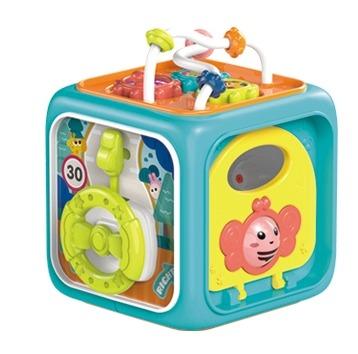 China Musical 6 in 1 Baby Electronic Musical Toys Cube ROD Early Learning Preschool Toy Educational Activity for sale