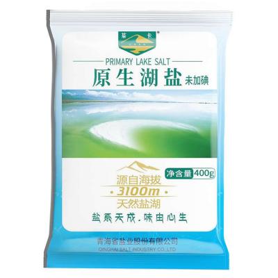 China High granule purity and easy to dissolve made with physically processed naturally crystallized lake salt Refinde food grade sodium salt for sale