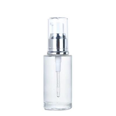 China Clear Glass Cosmetic 50 Ml Body Serum Cosmetic Lotion Emulsion Empty 100Ml Free Sample Bottle Sets Packaging for sale